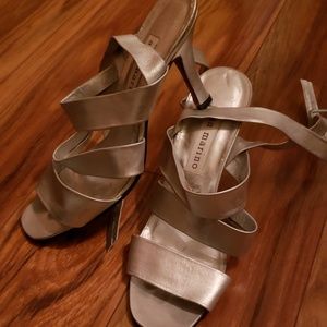 Strappy sandals upper leather